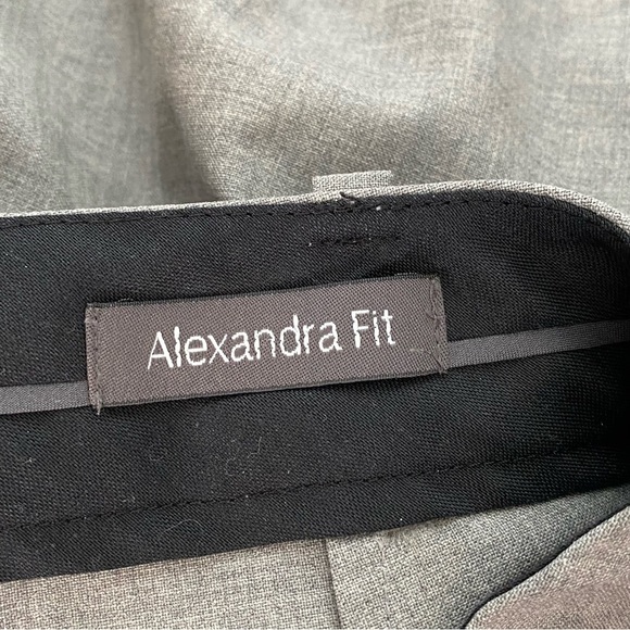 Saks Fifth Avenue Grey Virgin Wool Alexandra Fit Pants - Picture 8 of 8